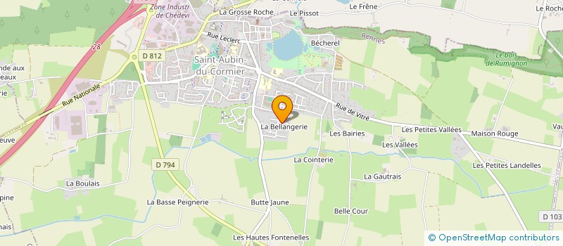 localisation de l'entreprise LUDJIMMO  SAINT-AUBIN-DU-CORMIER