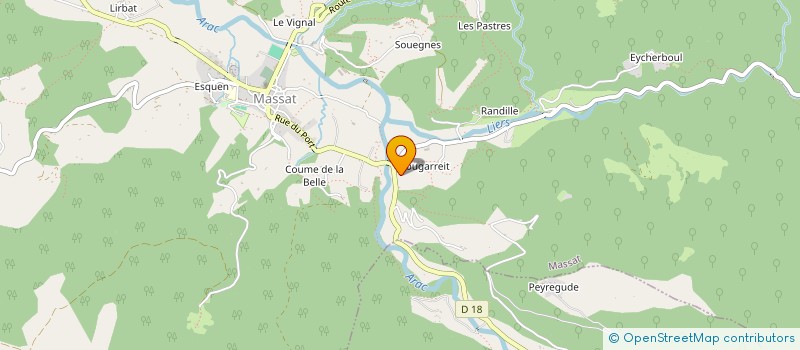 localisation de l'entreprise LUDO ARTISAN MENUISIER à MASSAT