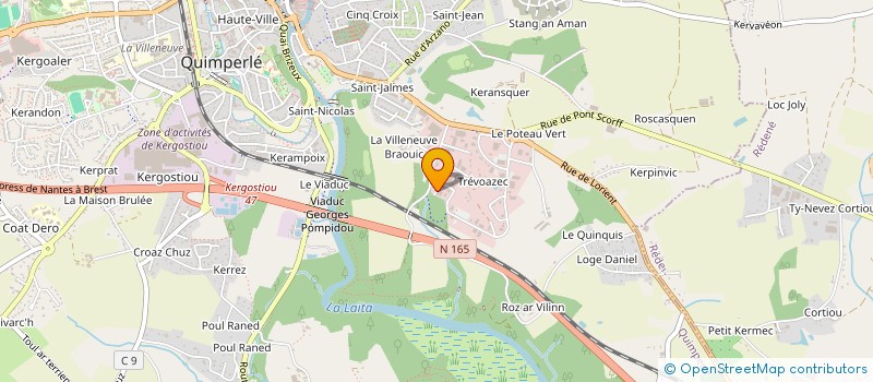 localisation de l'entreprise LUDO ARTISAN POSEUR à QUIMPERLE