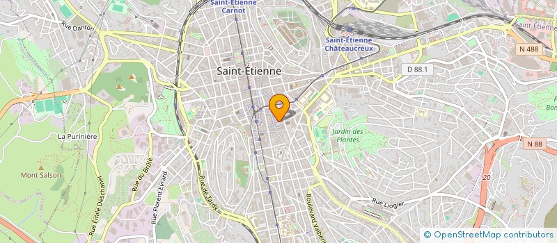 localisation de l'entreprise LUDO BIERE  SAINT-ETIENNE