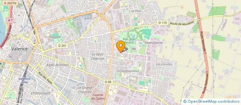 localisation de l'entreprise LUDO BY BUS  VALENCE