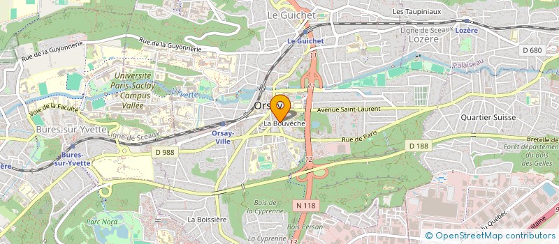 localisation de l'entreprise LUDO FANTASY à ORSAY