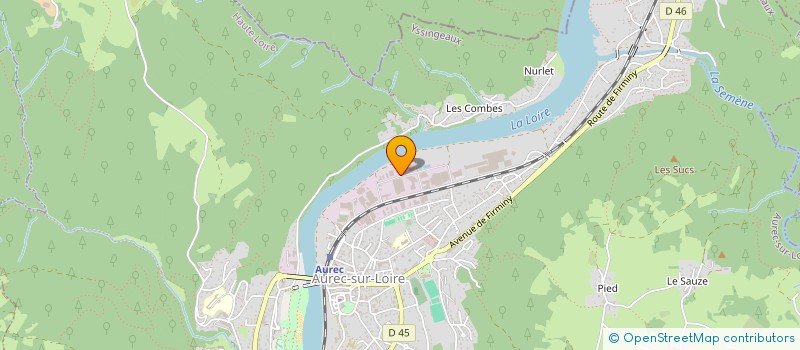 localisation de l'entreprise LUDO INVEST  AUREC SUR LOIRE