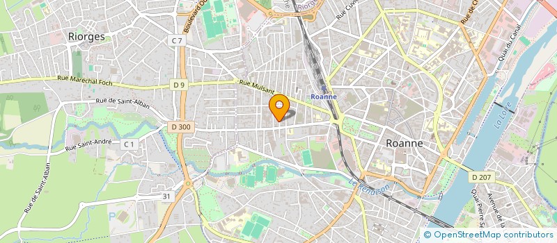 localisation de l'entreprise LUDO MENUISERIE à ROANNE
