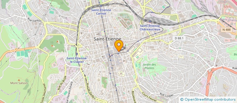 localisation de l'entreprise LUDO SPORT  SAINT-ETIENNE