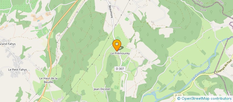 localisation de l'entreprise LUDO T.E.C. BATIMENT  FOUGEROLLES-SAINT-VALBERT