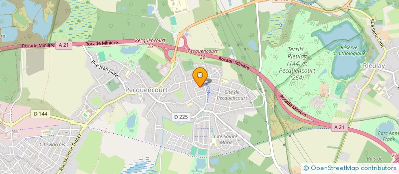 localisation de l'entreprise LUDO TEAM à PECQUENCOURT