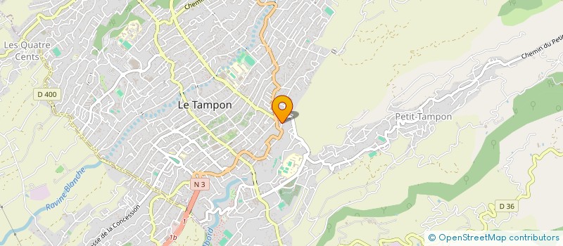 localisation de l'entreprise LUDO'TRANSPORT  LE TAMPON