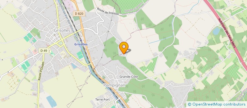 localisation de l'entreprise LUDOCOM  POMPIGNAN