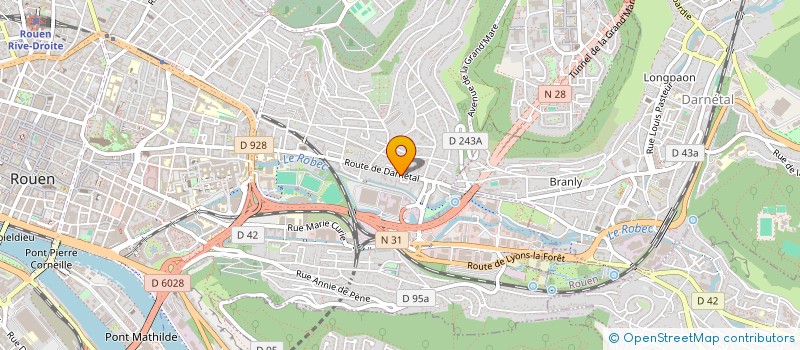 localisation de l'entreprise LUDOLETIS à ROUEN