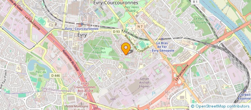 localisation de l'entreprise LUDOLOG à EVRY-COURCOURONNES