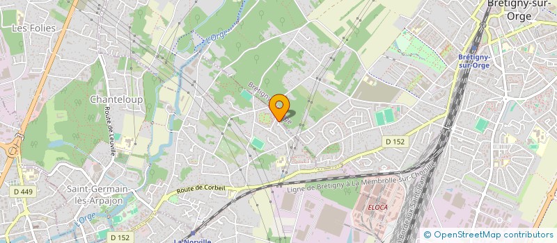 localisation de l'entreprise LUDOMICILE à SAINT-GERMAIN-LES-ARPAJON