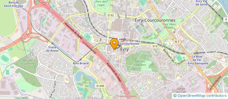 localisation de l'entreprise LUDOMIT à EVRY-COURCOURONNES