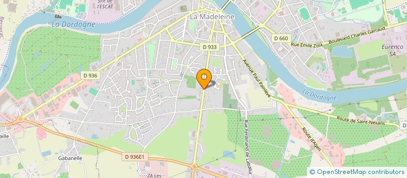 localisation de l'entreprise LUDONIS à BERGERAC