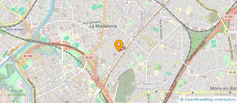 localisation de l'entreprise LUDOR ET CONSORT à LA MADELEINE