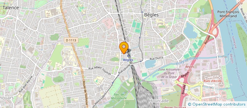 localisation de l'entreprise LUDOSENS à BEGLES