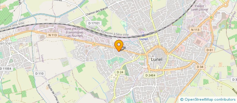 localisation de l'entreprise LUDOSPORT MONTPELLIER à LUNEL