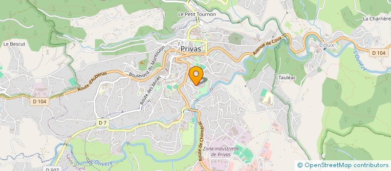 localisation de l'entreprise LUDOTHEQUE ARDE'JEUX  PRIVAS