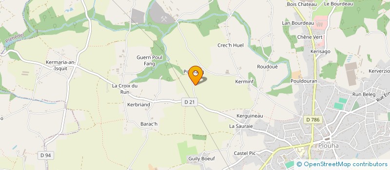 localisation de l'entreprise LUDOTHEQUE C'HOARIVARI  PLOUHA