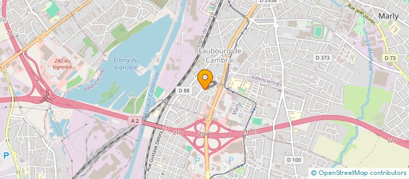 localisation de l'entreprise LUDOTHEQUE DE LA BRIQUETTE à VALENCIENNES