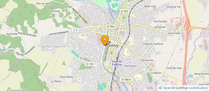 localisation de l'entreprise LUDOTHEQUE DE PONTIVY JEUX POUR TOUS à PONTIVY