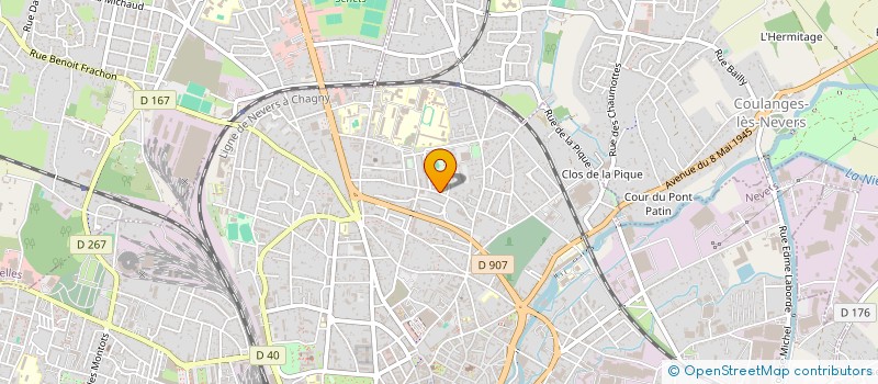 localisation de l'entreprise LUDOTHEQUE DU BANLAY à NEVERS