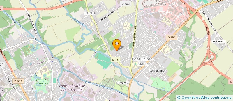 localisation de l'entreprise LUDOTHEQUE ITINERANTE LA GIRAFE  SAINTE-SAVINE