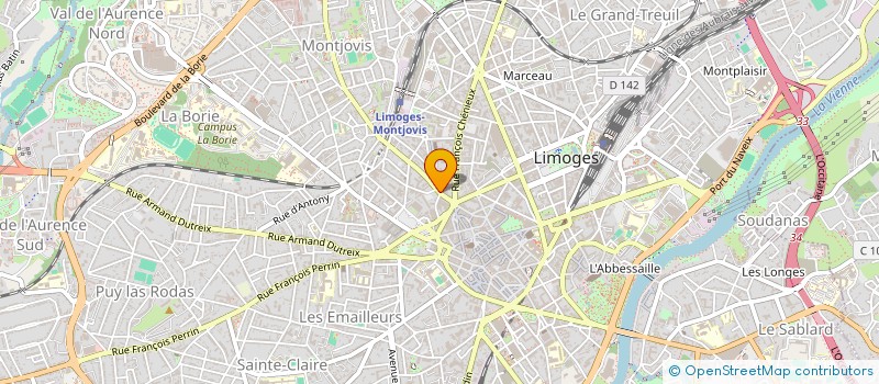 localisation de l'entreprise LUDOTHEQUE LA JOIE DE JOUER à LIMOGES