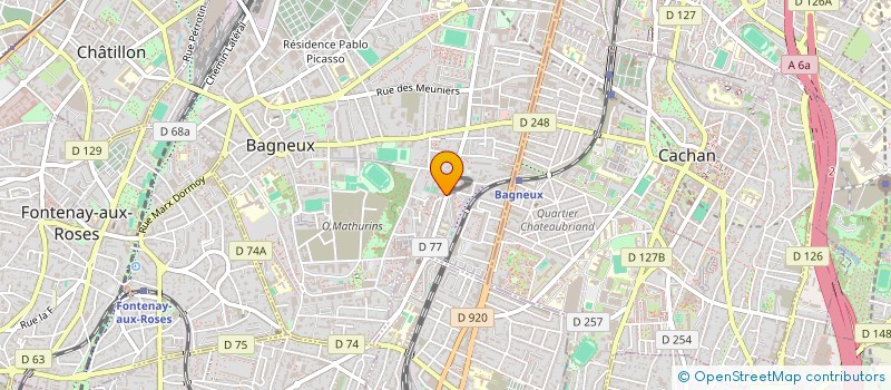 localisation de l'entreprise LUDOTHEQUE LA MARELLE à BAGNEUX