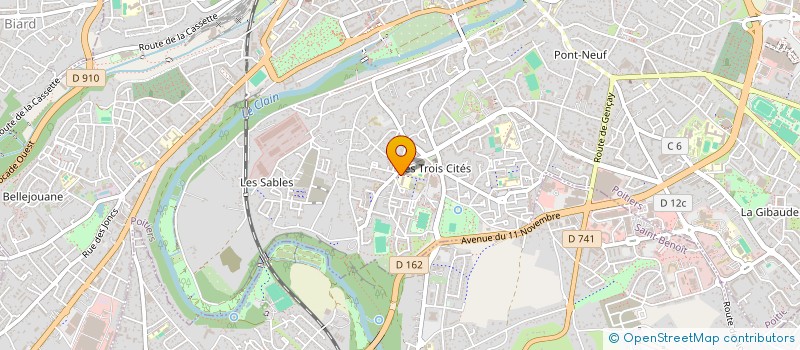 localisation de l'entreprise LUDOTHEQUE PEDAGOGIQUE POITIERS à POITIERS