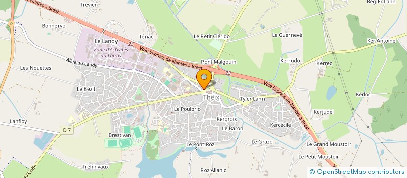 localisation de l'entreprise LUDOUEST  THEIX-NOYALO