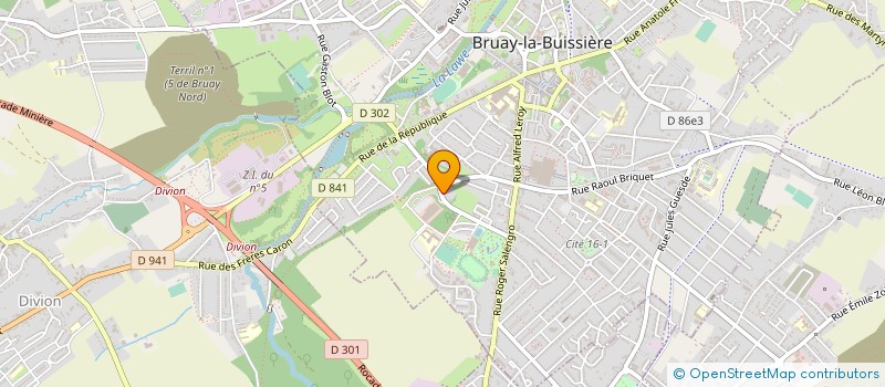 localisation de l'entreprise LUDOVIC à BRUAY-LA-BUISSIERE