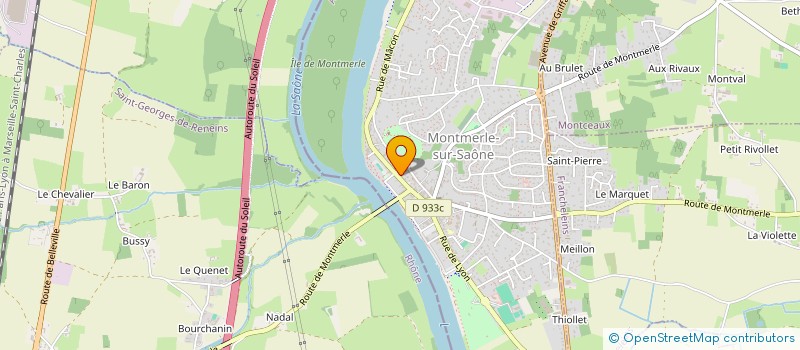 localisation de l'entreprise LUDOVIC BROUTY CORP à MONTMERLE-SUR-SAONE