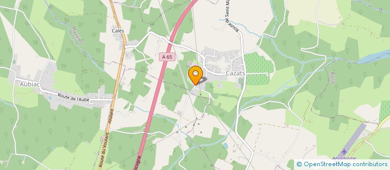 localisation de l'entreprise LUDOVIC DUVERGE  CAZATS