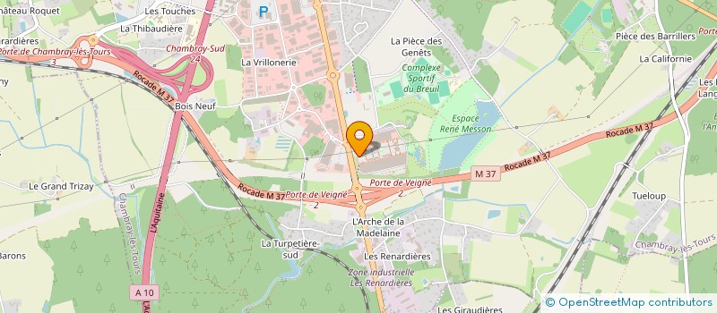 localisation de l'entreprise LUDOVIC LE BLANC VAPE  CHAMBRAY-LES-TOURS