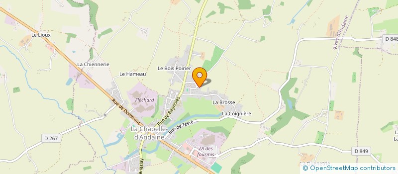 localisation de l'entreprise LUDOVIC LECLAIR à RIVES D'ANDAINE