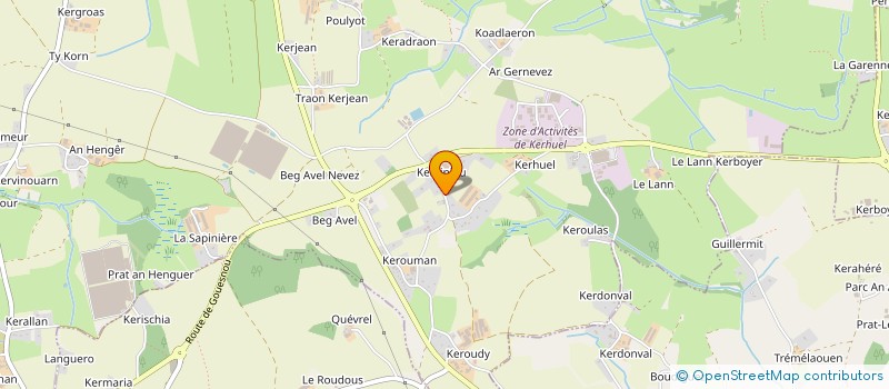 localisation de l'entreprise LUDOVIC ROBIN  MILIZAC-GUIPRONVEL