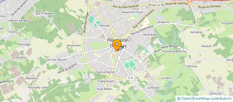 localisation de l'entreprise LUDOVORES 29  PLOUGASTEL-DAOULAS