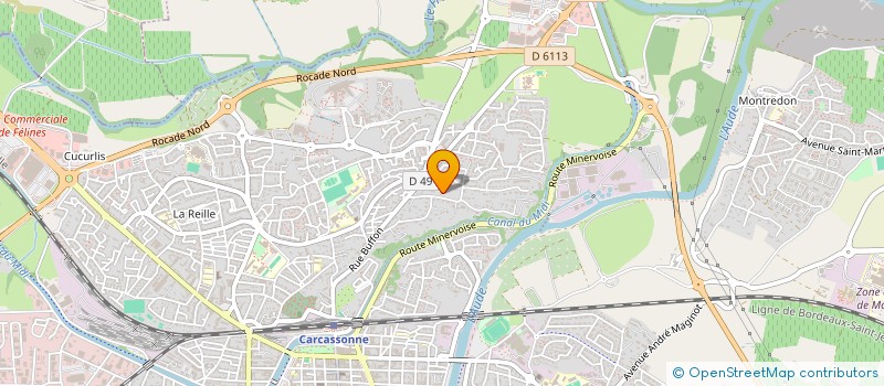 localisation de l'entreprise LUDREA  CARCASSONNE