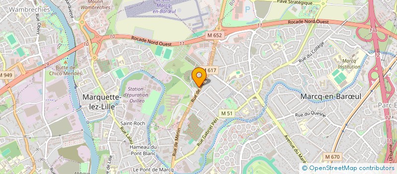 localisation de l'entreprise LUDUS INVEST  MARQUETTE-LEZ-LILLE