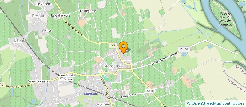 localisation de l'entreprise LUDUZU  MARGAUX-CANTENAC