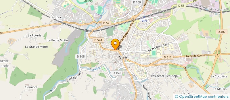 localisation de l'entreprise LUDWIG JEHAN FORMATION  VIRE NORMANDIE