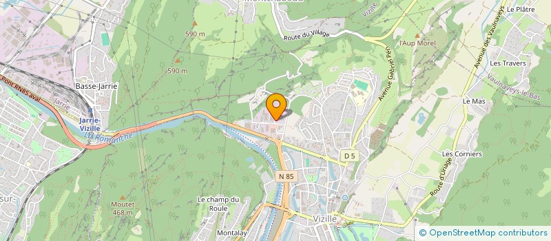 localisation de l'entreprise LUDYANN  VIZILLE