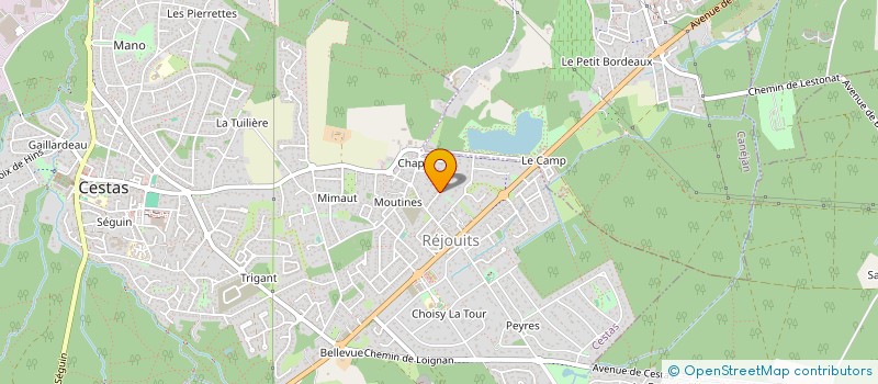 localisation de l'entreprise LUECILLA  CESTAS