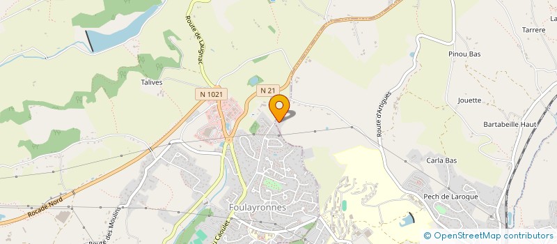 localisation de l'entreprise LUELCA  PONT-DU-CASSE