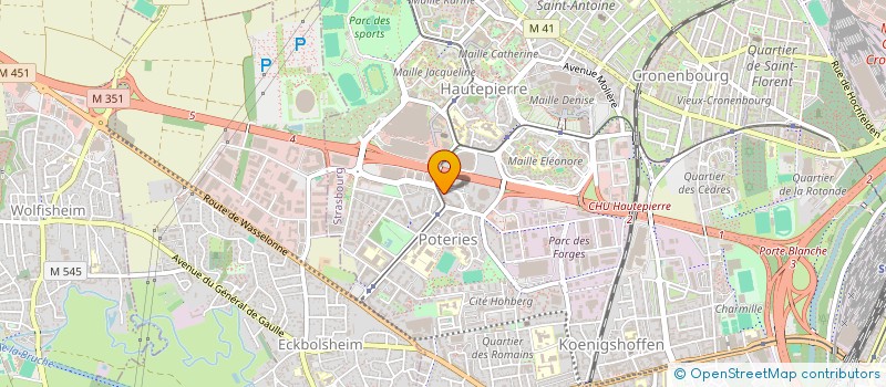 localisation de l'entreprise LUENCE à STRASBOURG