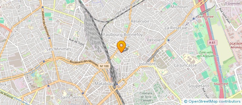 localisation de l'entreprise LUETTE à TOULOUSE