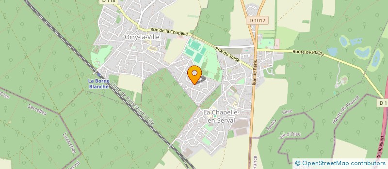 localisation de l'entreprise LUEUR  ORRY-LA-VILLE