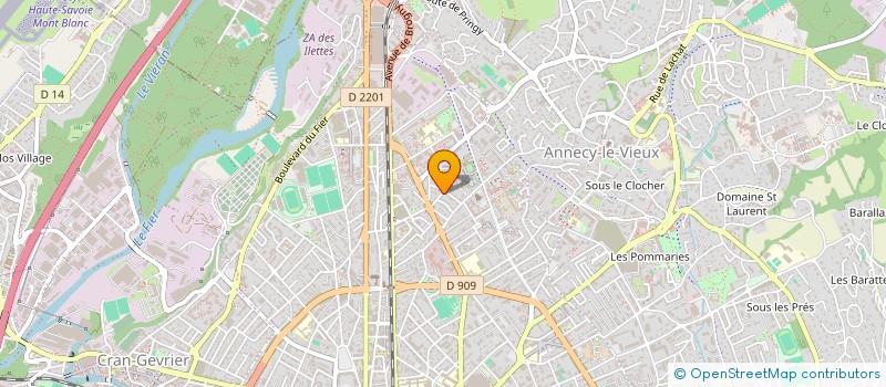 localisation de l'entreprise LUEUR à ANNECY