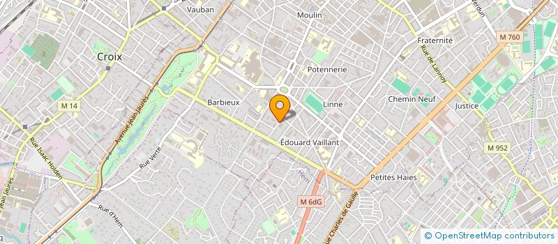 localisation de l'entreprise LUEUR D'ESPOIR  ROUBAIX